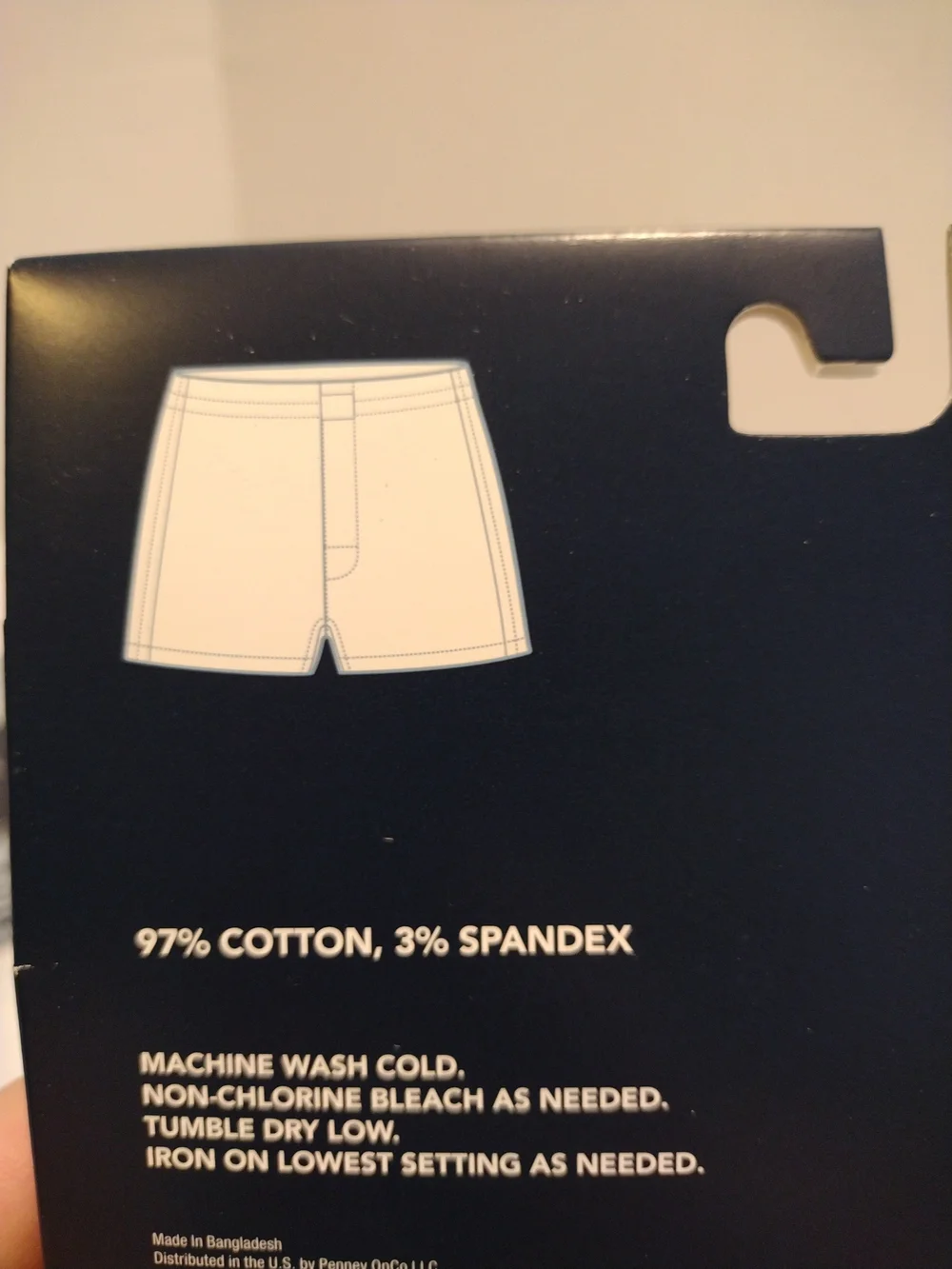 Arizona Men's Light Blue Woven Boxer with American Flag Print